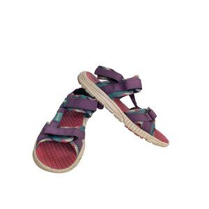 Kamik Match2 Women's Size 7  Purple Floral Strap active Sandals shoes